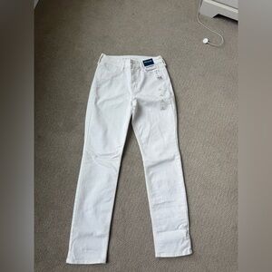 Old Navy White High-Rise Jeans